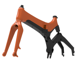 MS ENERGY eBike i20 Orange Black thumbnail 2